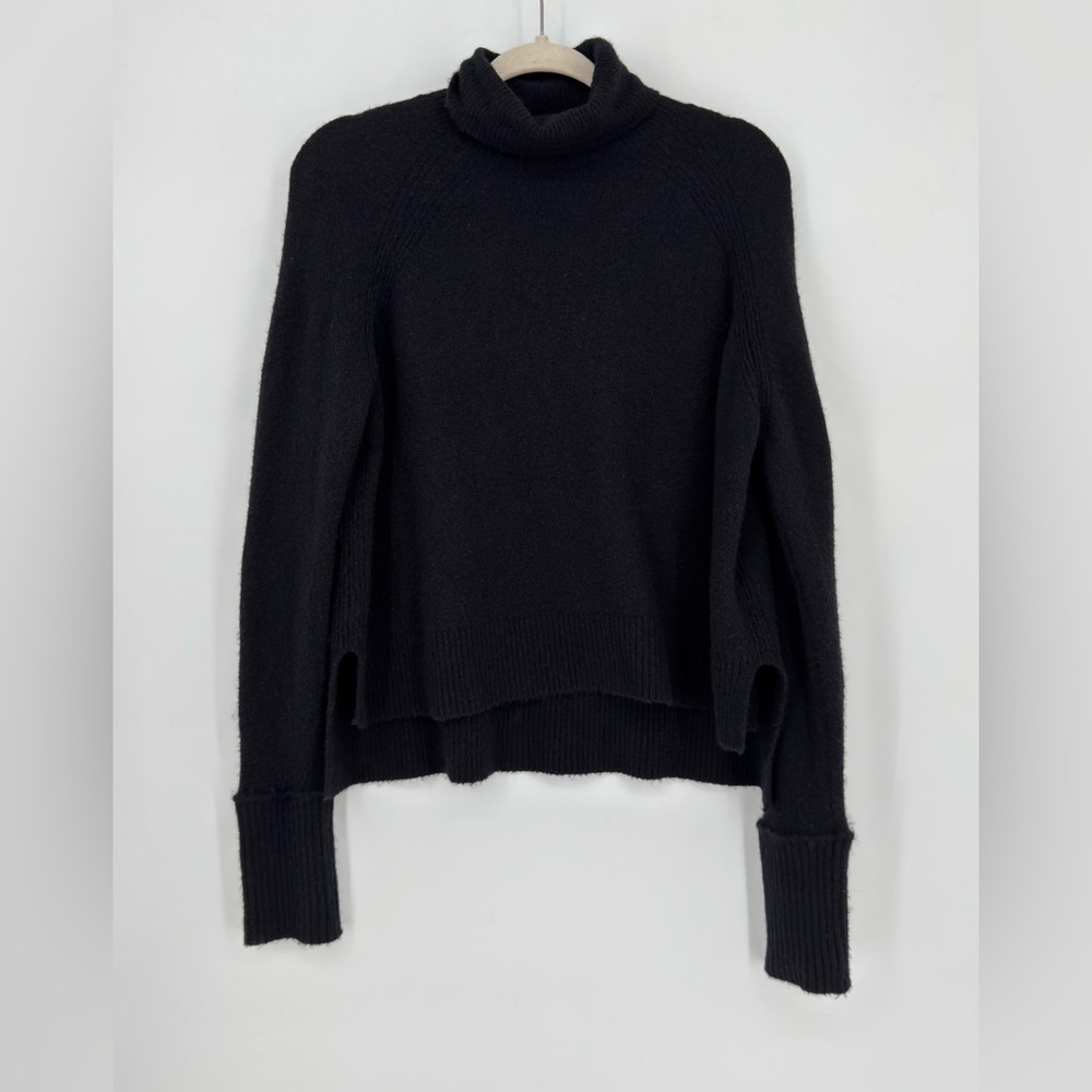 J. Crew Merino Wool - Alpaca blend Black Turtleneck Sweater